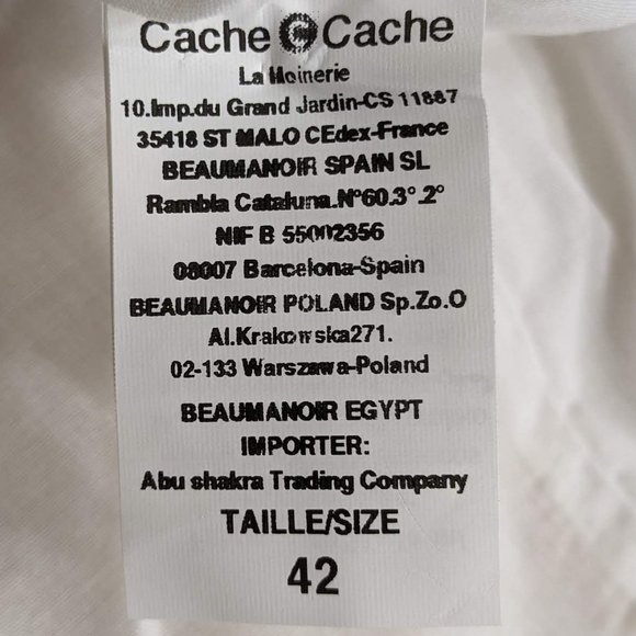 Cache Cache Metallic Gold Faux Wrap Side Pockets Mini Skirt - size 42 Eu(10-12)* - Picture 9 of 11